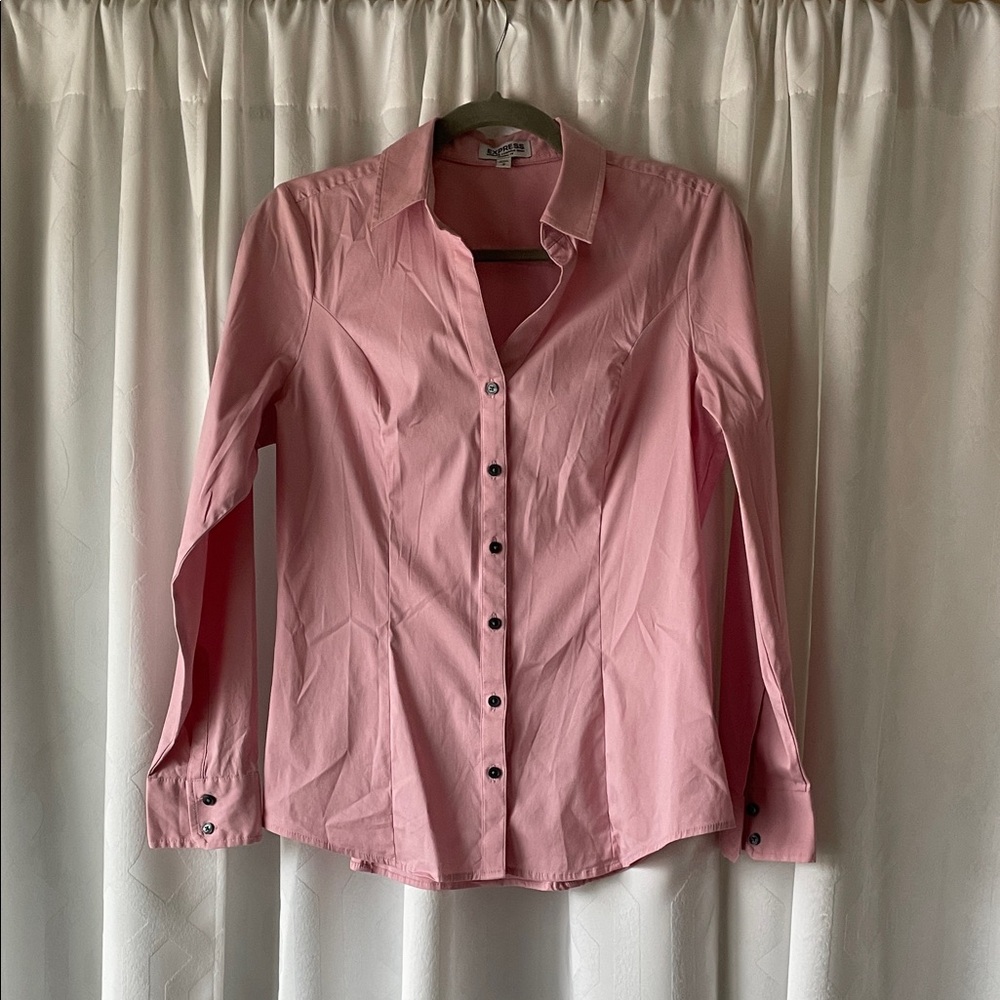 Express Light Pink Women's Button-Down Shirt